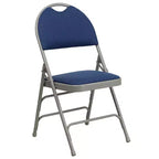 Lot de 2 chaises pliantes HERCULES de la série Extra Large Ultra-Premium à triple entretoise en métal avec poignée de transport facile Flash Furniture