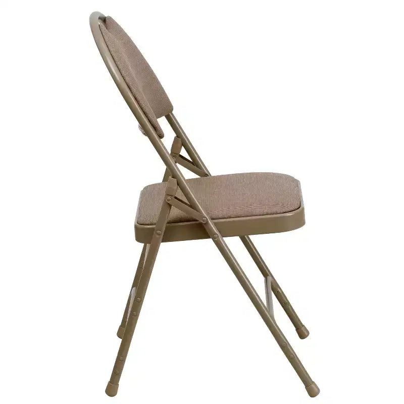 Lot de 2 chaises pliantes HERCULES de la série Extra Large Ultra-Premium à triple entretoise en métal avec poignée de transport facile Flash Furniture