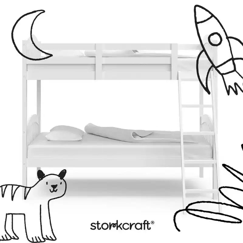 Lit superposé Twin Creekside en bois massif - Storkcraft