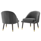Fauteuil d'appoint en velours Avalon (18) - Steve Silver
