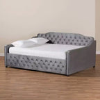 Lit de repos capitonné en velours Freda – Baxton Studio