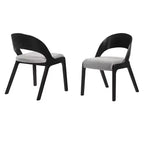 Ensemble de 2 chaises de salle à manger Polly Mid-Century rembourrées - Armen Living