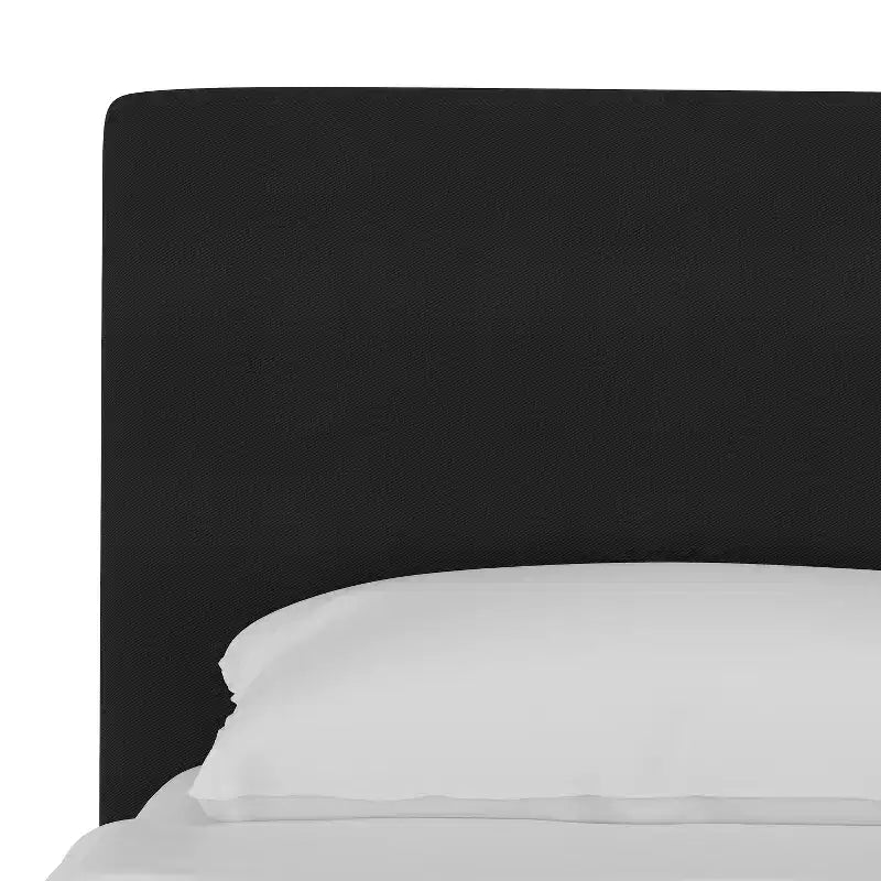 Lit plateforme rembourré tissé uni Twill Olivia Skyline Furniture