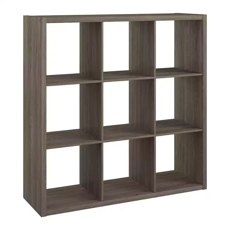 Bibliothèque décorative robuste ClosetMaid 459000 avec dos ouvert et 9 cubes de rangement, gris graphite (Paquet de 2)