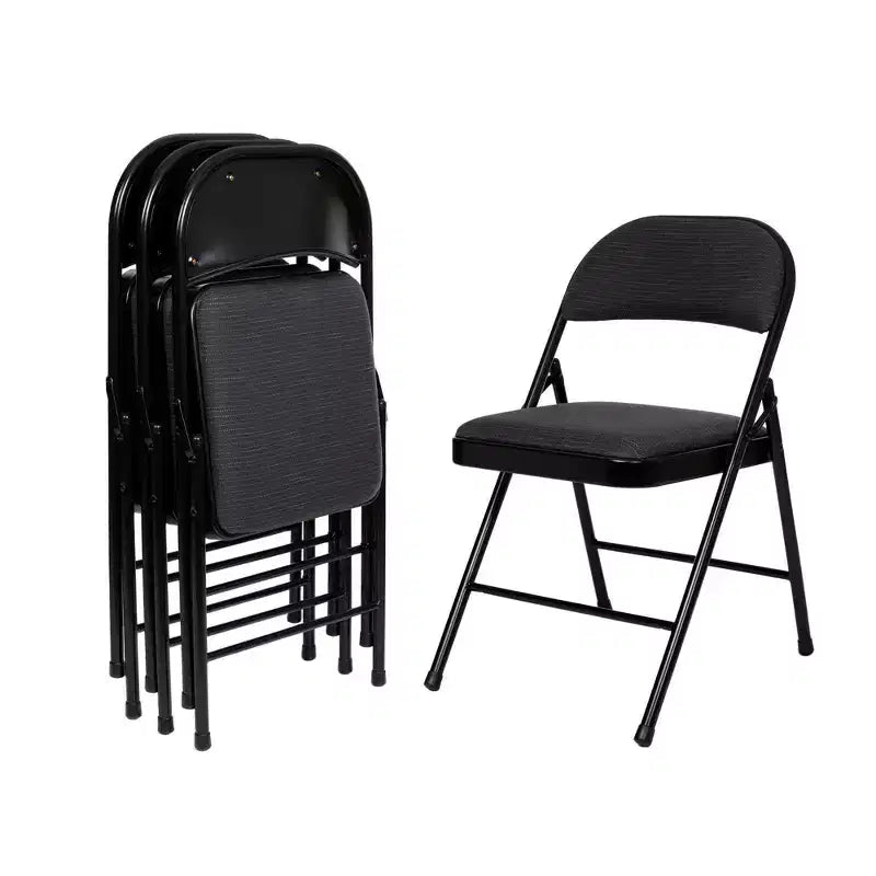 Lot de 4 chaises pliantes rembourrées en tissu - Hampden Furnishings