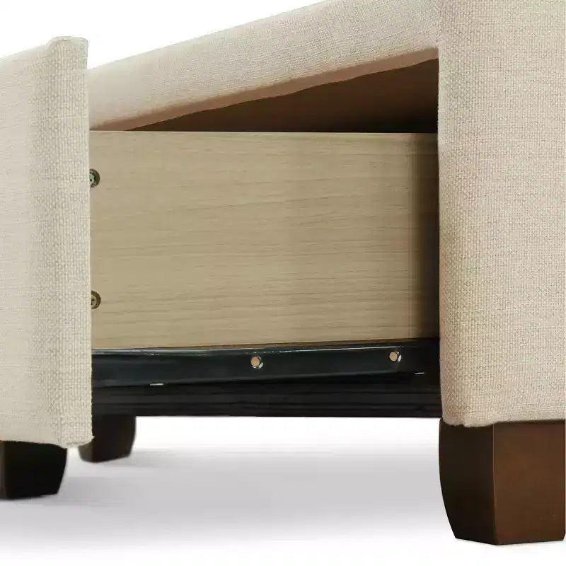 Lit de rangement Edmond avec tête de lit réglable en hauteur - ClickDecor