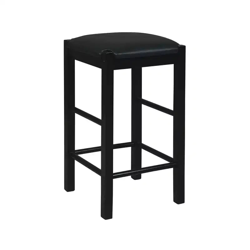 Lot de 2 tabourets de bar à hauteur de comptoir sans dossier en similicuir Lancer - Linon