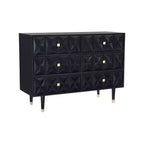 Commode 6 tiroirs texturée géo - Linon