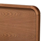Lit plateforme de rangement Baxton Studio Vita 4 tiroirs en bois de style transitionnel moderne noyer/marron