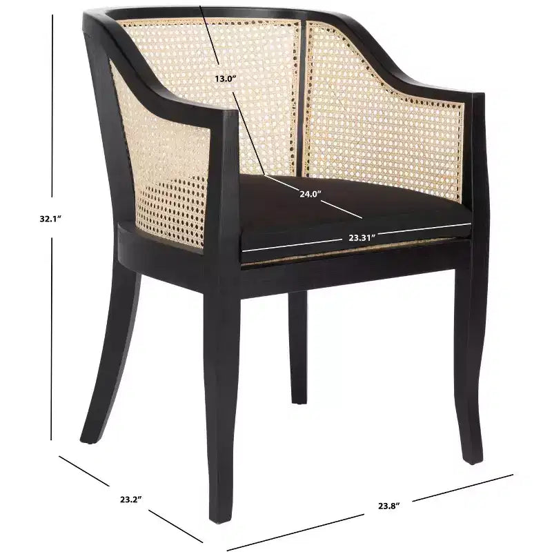 Chaise de salle à manger Rina en rotin - DCH9501 - Safavieh
