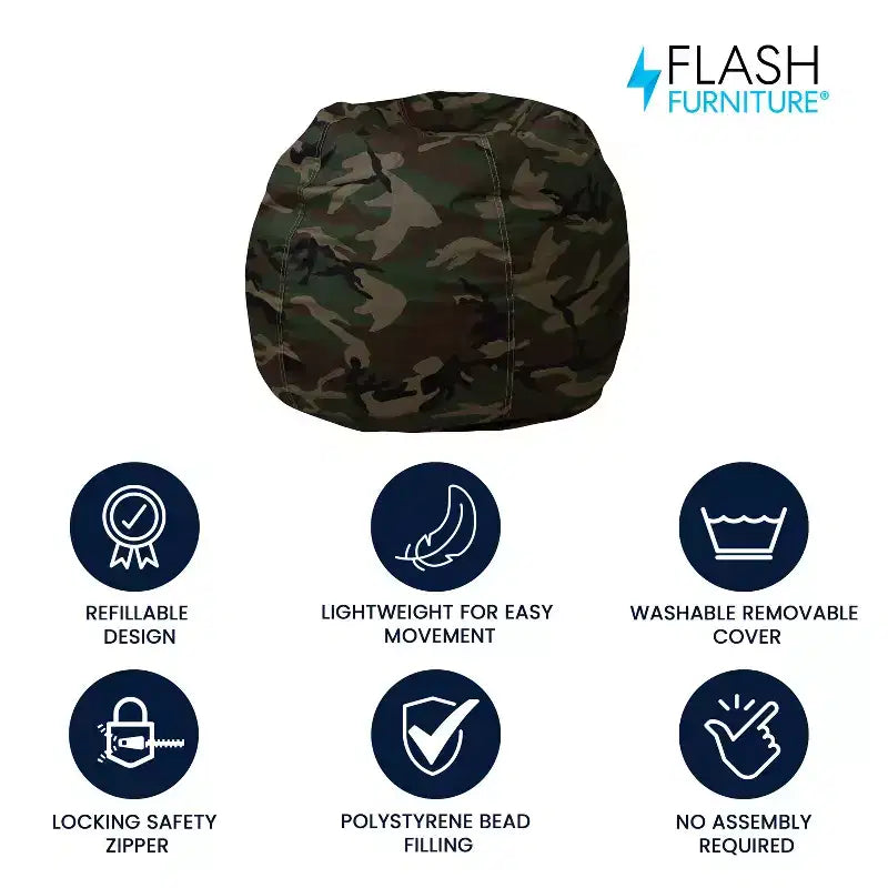 Petit pouf Flash Furniture pour enfants et adolescents