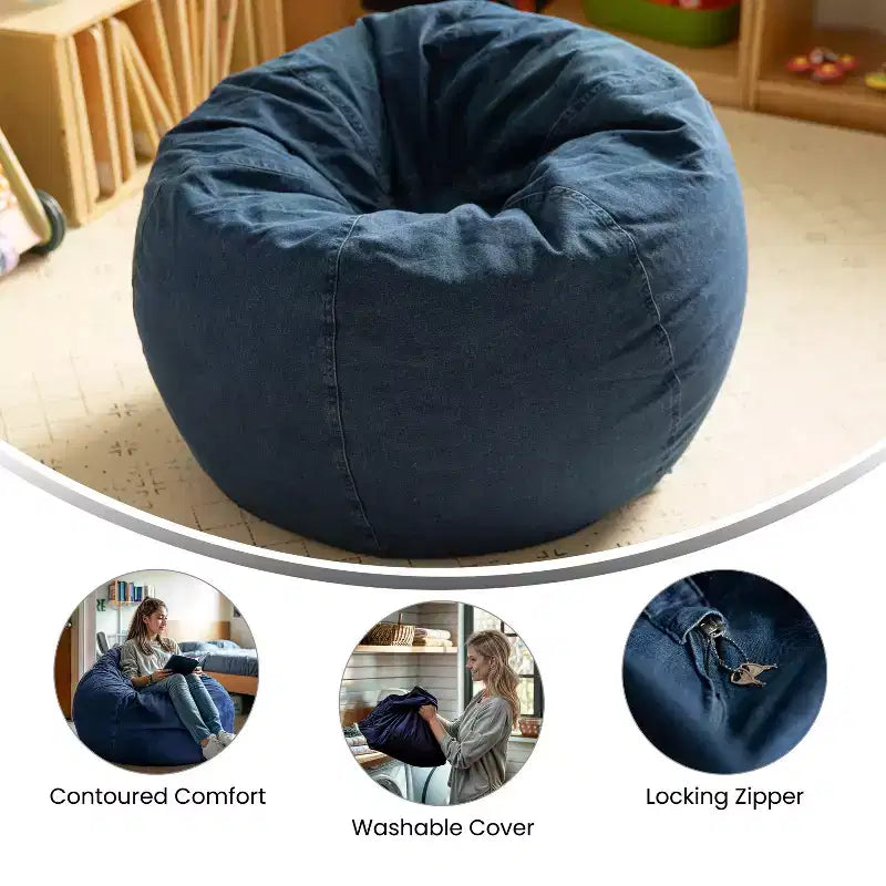 Petit pouf Flash Furniture pour enfants et adolescents