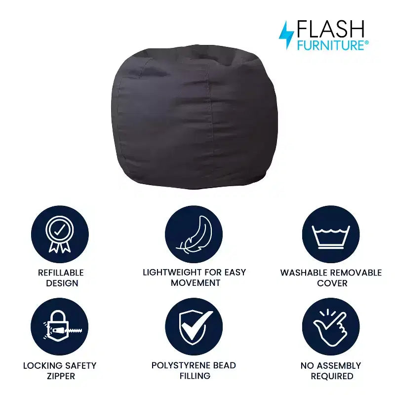 Petit pouf Flash Furniture pour enfants et adolescents