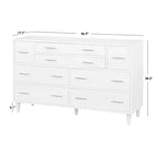 Commode à 8 tiroirs Ana de style milieu de siècle moderne Lifestorey