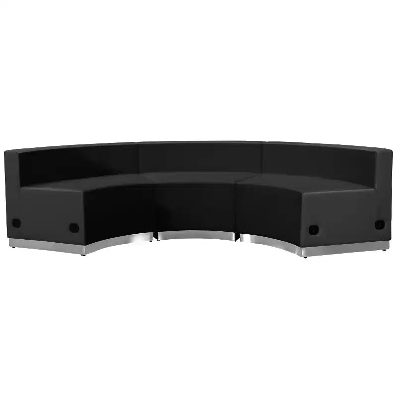 Configuration de réception 3 pièces en similicuir Flash Furniture HERCULES série Alon