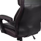 Fauteuil de bureau ergonomique pivotant en LeatherSoft, série HERCULES, de Flash Furniture, pour personnes de grande taille, capacité de 227 kg, avec appuie-tête réglable en hauteur