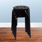 Tabourets empilables emboîtables en plastique Flash Furniture, 17,5 po de hauteur (paquet de 5)