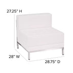Chaise centrale contemporaine en similicuir Flash Furniture HERCULES Imagination Series