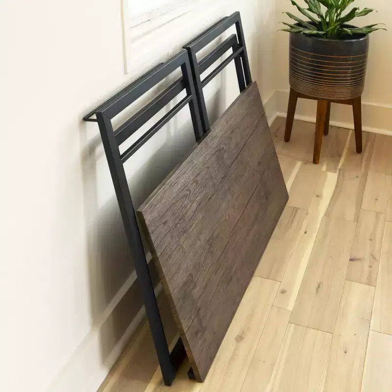 Emma et Oliver 40 Bureau d'ordinateur pliable rustique pour la maison - Bureau pour ordinateur portable