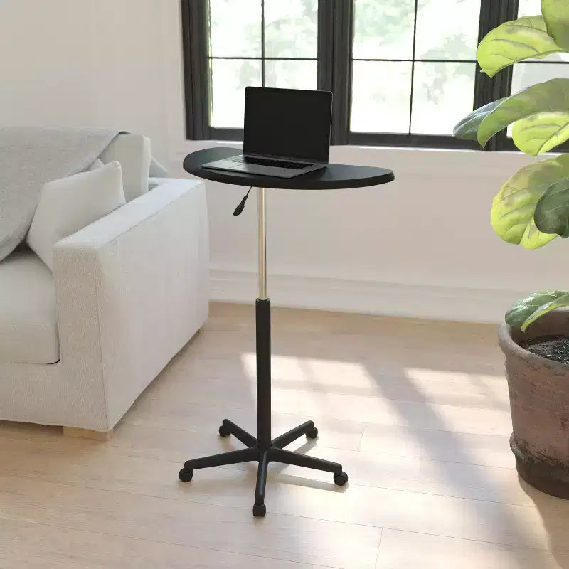 Bureau d'ordinateur portable mobile Emma and Oliver Sit to Stand – Bureau debout roulant portable