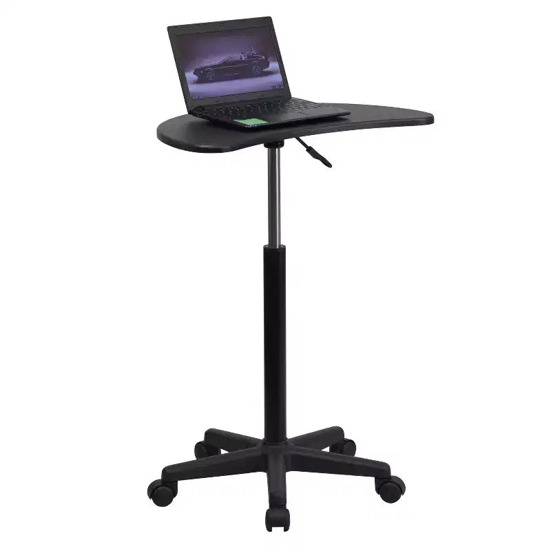 Bureau d'ordinateur portable mobile Emma and Oliver Sit to Stand – Bureau debout roulant portable