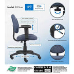 Fauteuil de posture de luxe avec accoudoirs réglables - Boss Office Products