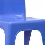 Emma and Oliver Lot de 4 chaises d'école en plastique empilables avec poignée de transport et hauteur d'assise de 27,9 cm