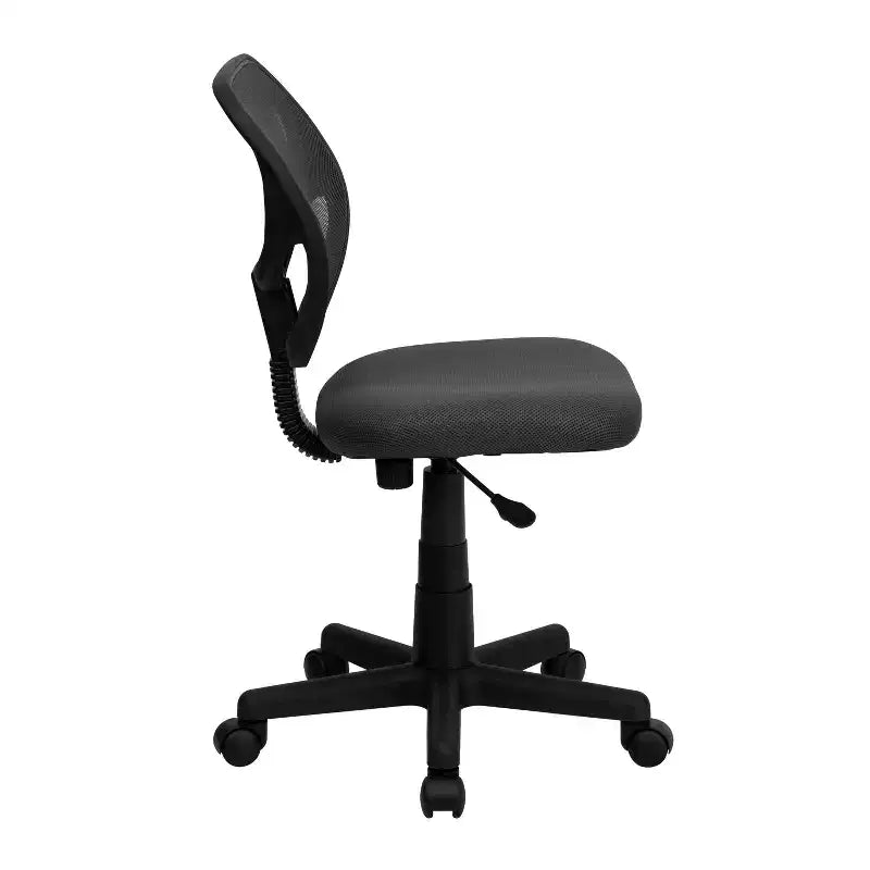 Fauteuil de bureau ergonomique Emma et Oliver à dossier incurvé en maille et pivotant