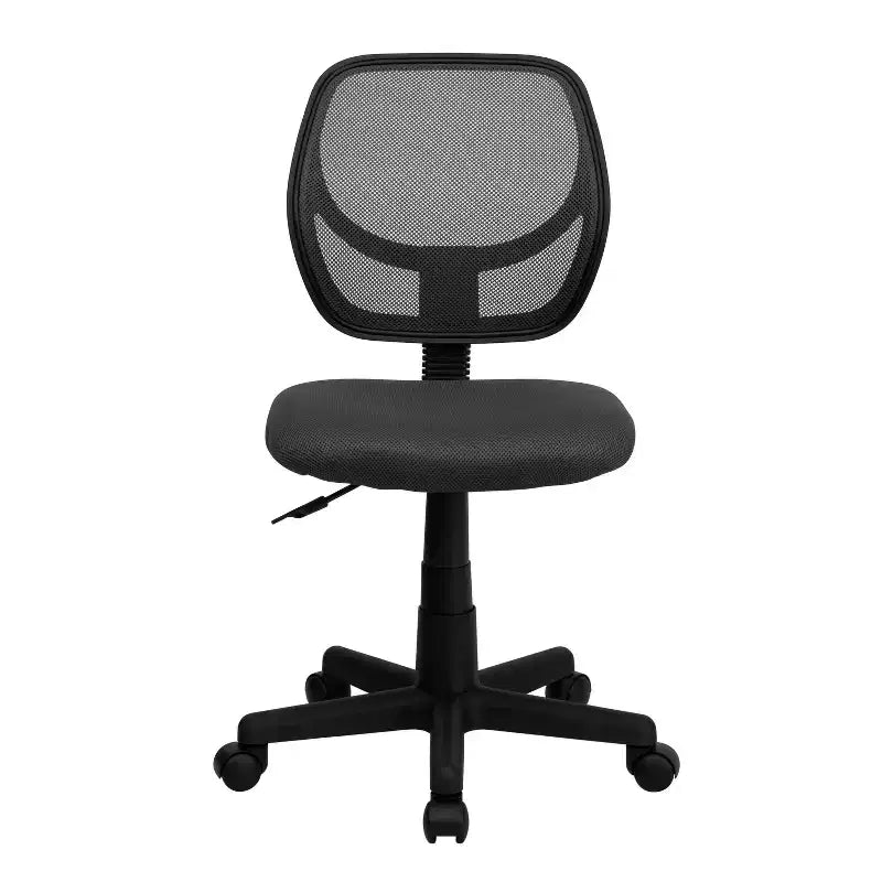 Fauteuil de bureau ergonomique Emma et Oliver à dossier incurvé en maille et pivotant