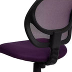 Fauteuil de bureau ergonomique Emma et Oliver à dossier incurvé en maille et pivotant