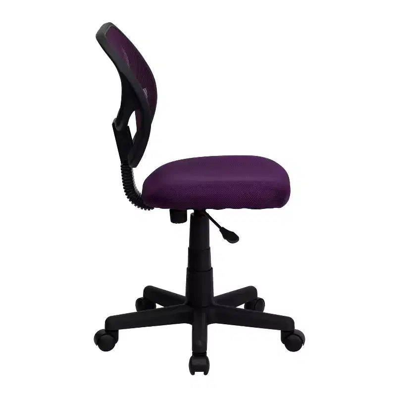 Fauteuil de bureau ergonomique Emma et Oliver à dossier incurvé en maille et pivotant