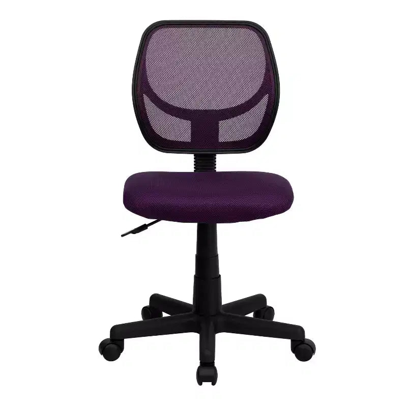 Fauteuil de bureau ergonomique Emma et Oliver à dossier incurvé en maille et pivotant