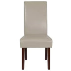 Chaise Parson's Mid-Century Emma et Oliver avec cadre en bois dur fini pour cuisine, salle à manger et plus