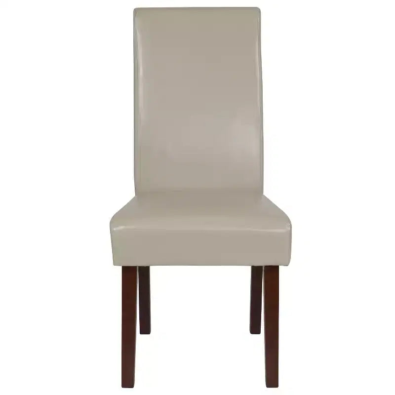 Chaise Parson's Mid-Century Emma et Oliver avec cadre en bois dur fini pour cuisine, salle à manger et plus