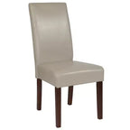 Chaise Parson's Mid-Century Emma et Oliver avec cadre en bois dur fini pour cuisine, salle à manger et plus