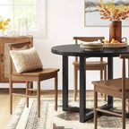 Table à manger ronde Keener tout en bois – Threshold