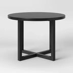 Table à manger ronde Keener tout en bois – Threshold