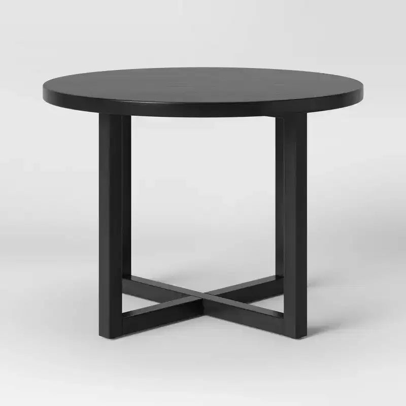 Table à manger ronde Keener tout en bois – Threshold