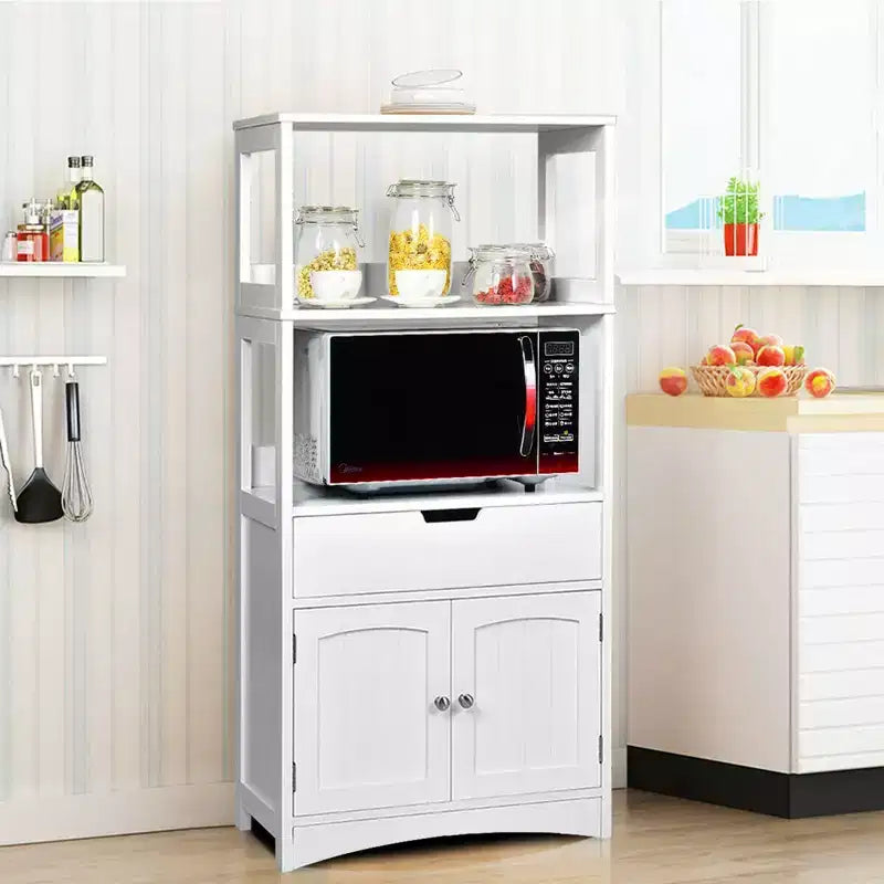 Meuble de Rangement Salle de Bain Costway avec Tiroir Étagère Armoire Meuble Bas