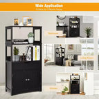 Meuble de Rangement Salle de Bain Costway avec Tiroir Étagère Armoire Meuble Bas