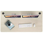 Plateau de table universel Costway pour cadre de bureau standard et debout Naturel