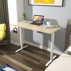 Plateau de table universel Costway pour cadre de bureau standard et debout Naturel