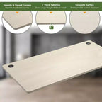 Plateau de table universel Costway pour cadre de bureau standard et debout Naturel
