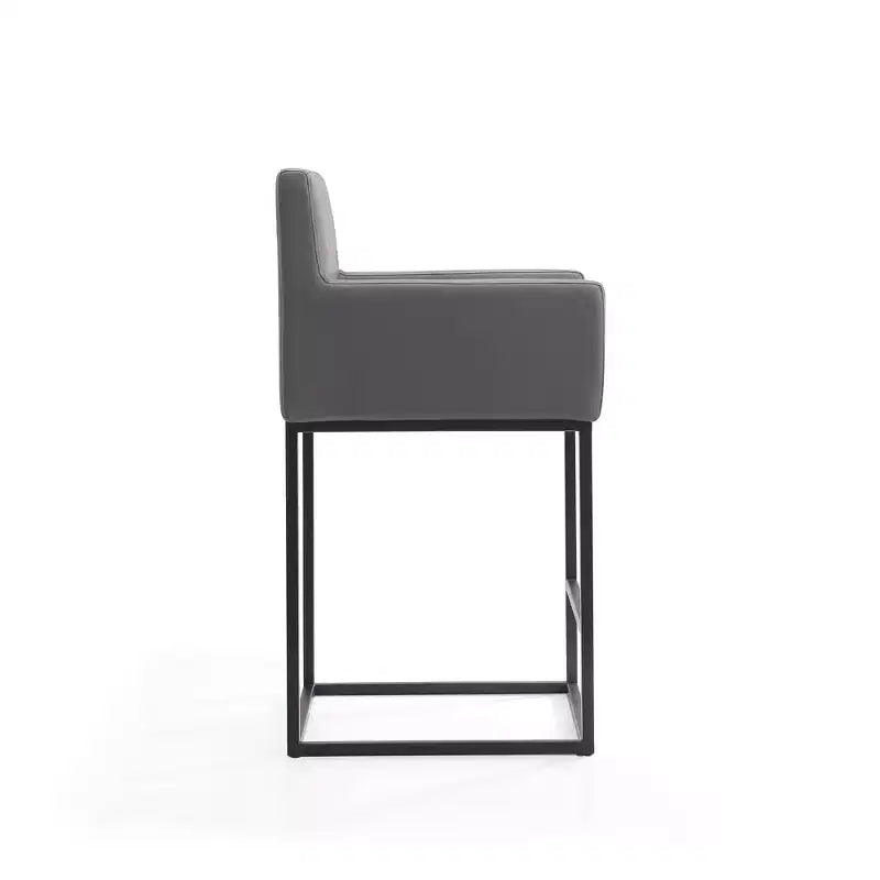 Tabouret de bar Ambassador en métal à hauteur de comptoir - Manhattan Comfort