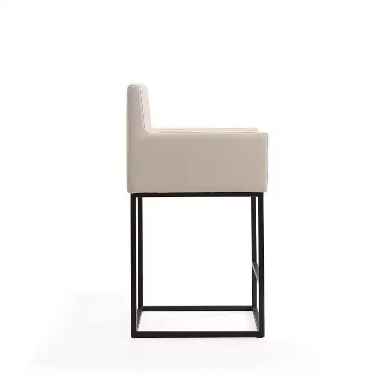 Tabouret de bar Ambassador en métal à hauteur de comptoir - Manhattan Comfort