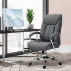 Chaise de bureau Vinsetto à dossier haut, Chaise de bureau d'ordinateur avec support lombaire et hauteur réglable