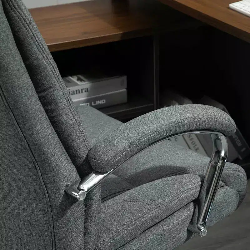 Chaise de bureau Vinsetto à dossier haut, Chaise de bureau d'ordinateur avec support lombaire et hauteur réglable