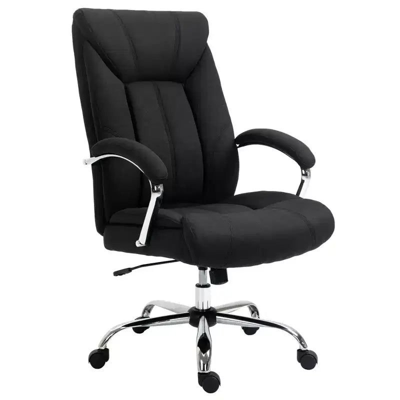 Chaise de bureau Vinsetto à dossier haut, Chaise de bureau d'ordinateur avec support lombaire et hauteur réglable