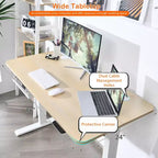 Bureau debout électrique Costway 48'' réglable en hauteur avec panneau de commande et port USB