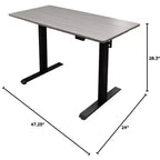 Bureau Debout Compact Électrique Programmable à Deux Niveaux Stand Up Desk Store (122 cm de Large)